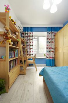 98平现代简约三居装修图片现代儿童房装修图片