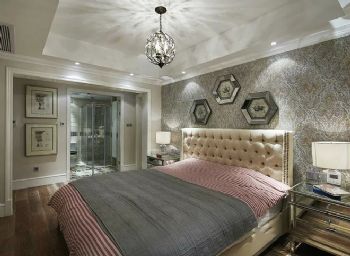 152平美式演绎贵气美居美式卧室装修图片