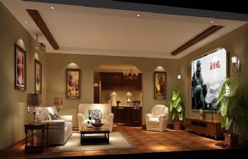 295平别墅欧式古典风设计图欧式客厅装修图片
