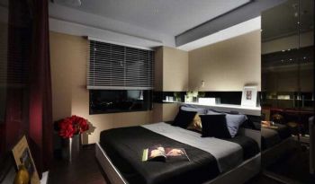 90平现代风卫生间格局布置案例现代卧室装修图片