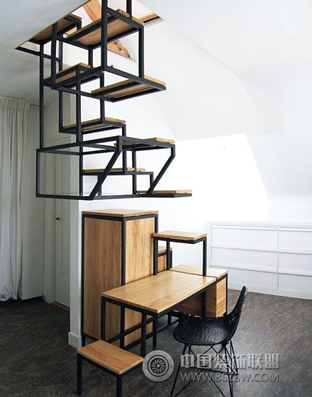 创意楼梯设计图现代风格客厅装修效果图