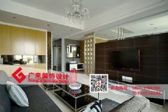 东尚蓝湾三居室现代简约装修案例简约风格小户型