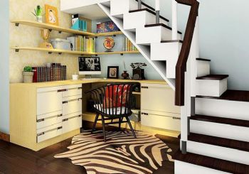 爱家楼梯可以这样充分利用案例欣赏书房装修图片