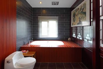 500平别墅新中式风装修图片中式卫生间装修图片