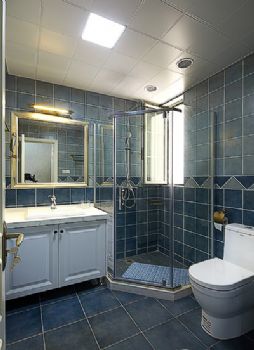 137平美式古典美宅欣赏美式卫生间装修图片