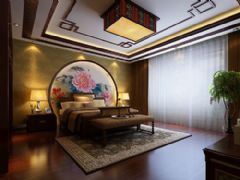 中式风打造完美家居中式风格卧室装修图片