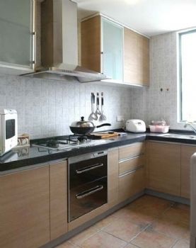 80平米现代风二居设计图现代厨房装修图片