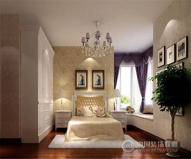 欧式卧室飘窗设计案例欧式风格卧室装修效果图
