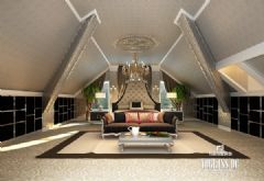 绿城玫瑰园别墅新古典主义风格装修案例古典卧室装修图片