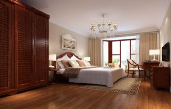 美式风格大户型装修案例美式卧室装修图片