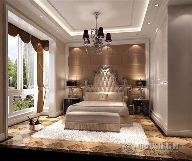 欧式古典卧室飘窗设计案例欧式风格卧室装修效果图