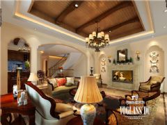 东山国际传世家宝美式风格案例美式风格客厅装修图片