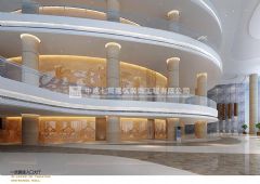 河南濮阳工人文化宫内装展厅装修图片