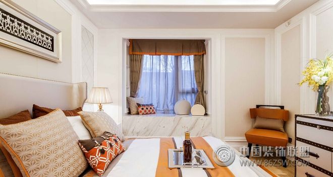 古典奢华卧室飘窗设计案例古典风格卧室装修效果图