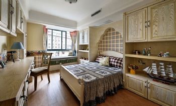 140平米美式混搭设计美式卧室装修图片