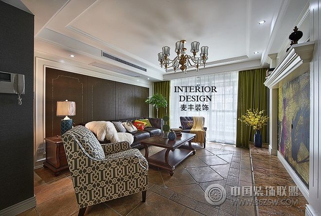 美式简约客厅装修案例美式风格客厅装修效果图