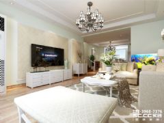 天成·金色堤岸142㎡欧式元素欧式客厅装修图片