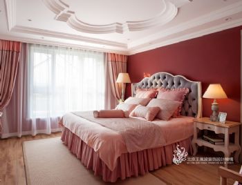 法式风格马卡龙别墅设计案例简约风格卧室装修图片