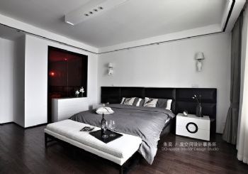 新中式风格别墅设计案例中式卧室装修图片