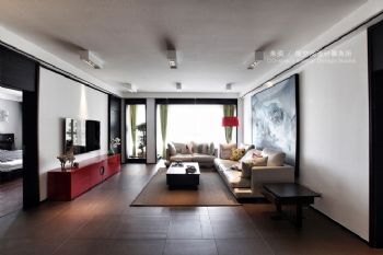 新中式风格别墅设计案例中式客厅装修图片