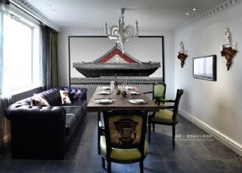 220平米北京别墅案例欣赏古典风格餐厅装修图片