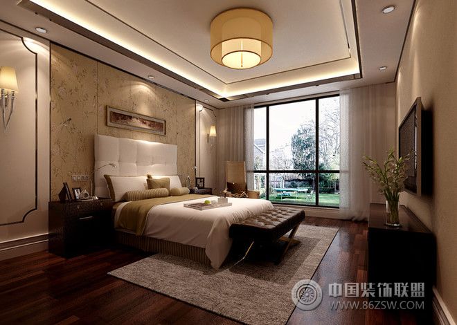 古典卧室吊顶设计图古典风格卧室装修效果图