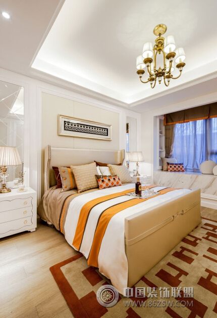 古典卧室飘窗设计案例古典风格卧室装修效果图