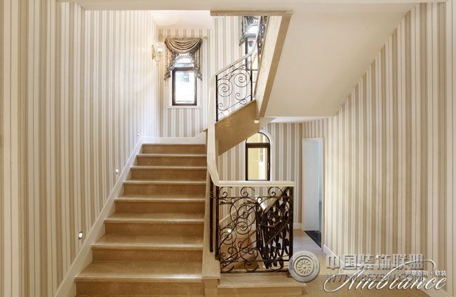美式别墅楼梯设计案例美式风格其它装修效果图