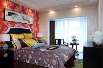 中式古典别墅装修案例欣赏中式卧室装修图片