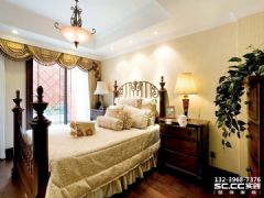 瑞南紫郡121㎡简美风格美式风格卧室装修图片