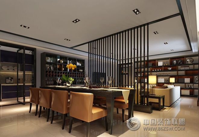 中式餐厅设计案例中式风格餐厅装修效果图