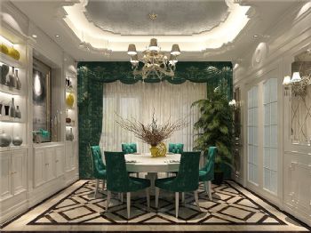 326平米简欧别墅设计欣赏欧式风格餐厅装修图片