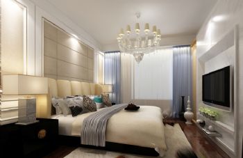 现代中户型设计案例现代卧室装修图片