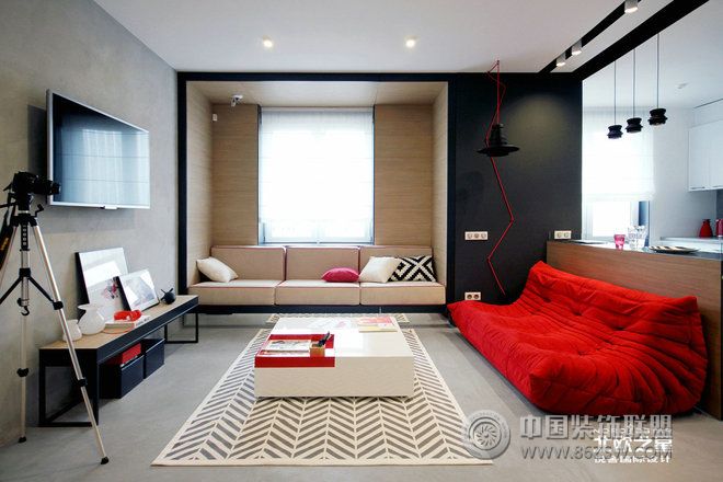 现代客厅飘窗沙发设计现代风格客厅装修效果图