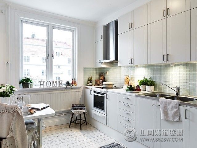 北欧风格厨房设计案例简约风格厨房装修效果图