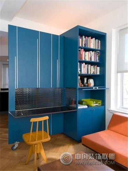 折叠公寓书房设计现代风格书房装修效果图