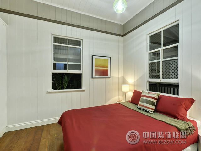 现代别墅卧室窗户设计现代风格卧室装修效果图