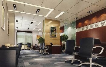 优雅质朴的现代简约风格办公楼装修案例办公室装修图片