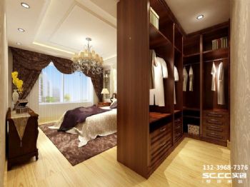 锦绣半岛120㎡轻奢古典欧式欧式卧室装修图片
