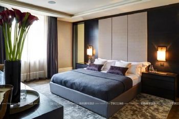 轻工业风格大宅设计案例现代卧室装修图片