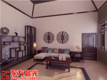北京马女士家中式室内装修设计方案中式客厅装修图片
