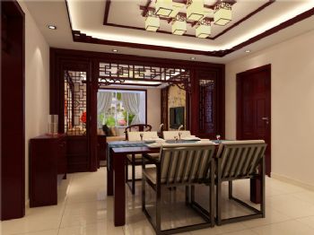 中式古典家居设计案例中式餐厅装修图片