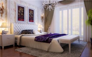现代欧式三居设计案例现代卧室装修图片