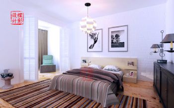 紫玉山庄现代风格别墅现代卧室装修图片