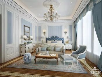 法式风格别墅设计案例欣赏欧式卧室装修图片