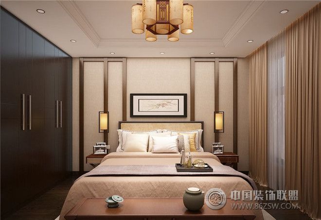 新中式卧室设计图中式风格卧室装修效果图
