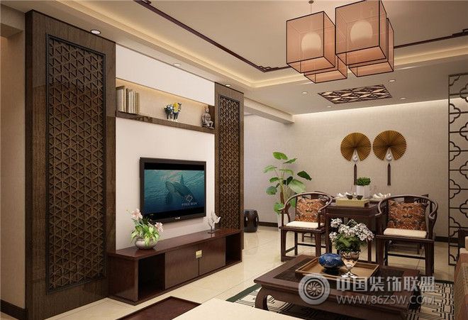 新中式客厅设计案例中式风格客厅装修效果图