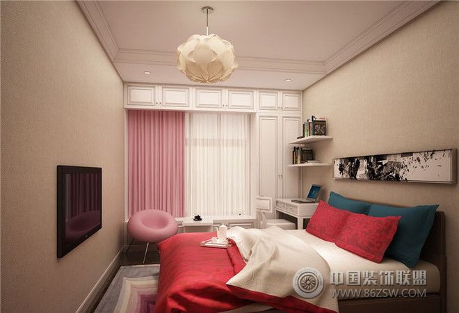 新中式卧室飘窗设计中式风格卧室装修效果图