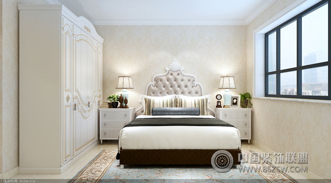 欧式古典卧室衣柜设计案例欧式风格卧室装修效果图