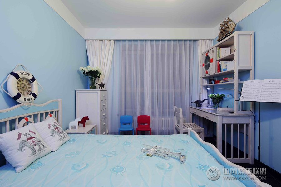 地中海儿童房设计案例现代风格儿童房装修效果图